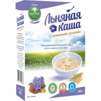 Льняная каша с ячменными хлопьями