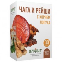 Чага и Рейши с корнем Лопуха