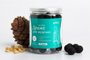 Драже «Для мужчин» с кедровым орехом, пантами и дигидрокверцетином