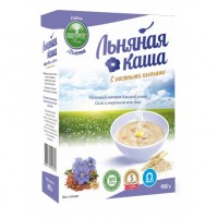 Льняная каша с овсяными хлопьями